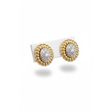 PENDIENTES GALLONADOS CON BRILLANTES