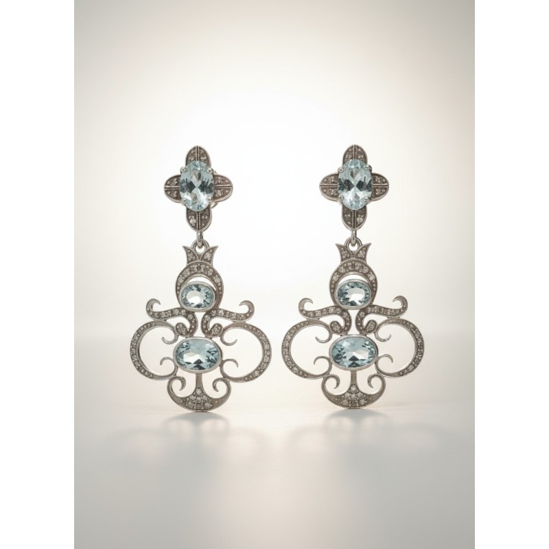 PEND. PLATA VICTORIANO AGUAM. Y DIAMAN