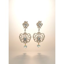 PEND. PL AGUAM. DIAMANTE  Y COLGANTE
