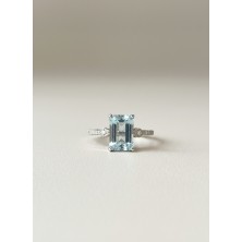 SORTJ.PLATA DIAMANT. Y AGUAMARINA