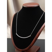 COLGANTE DE ORO BLANCO Y BRILLANTES