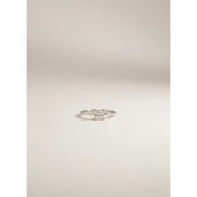 SORTIJA ORO BLANCO Y DIAMANTE TALLA BRILLANTE