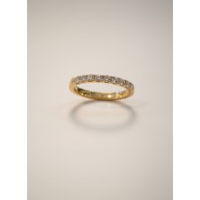SORTIJA ORO AMARILLO Y DIAMANTES