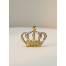 BROCHE CORONA EN ORO
