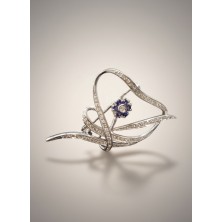 BROCHE OB Y DIAMANTES